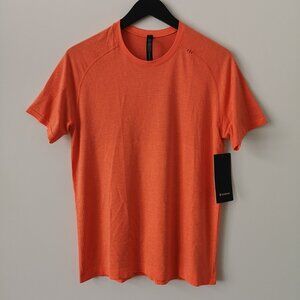 NWT LULULEMON WMCO/HIOR Orange Metal Vent Tech SS 2.0 Top Shirt Men's Large